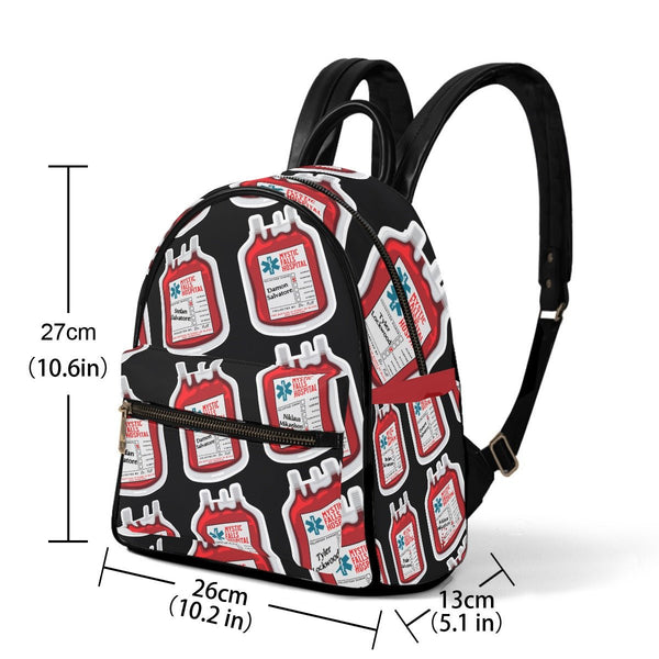 Blood Bags - AOP Print Mini Backpack - TVD Inspired - Goblin Wood Exclusive - Goblin Wood