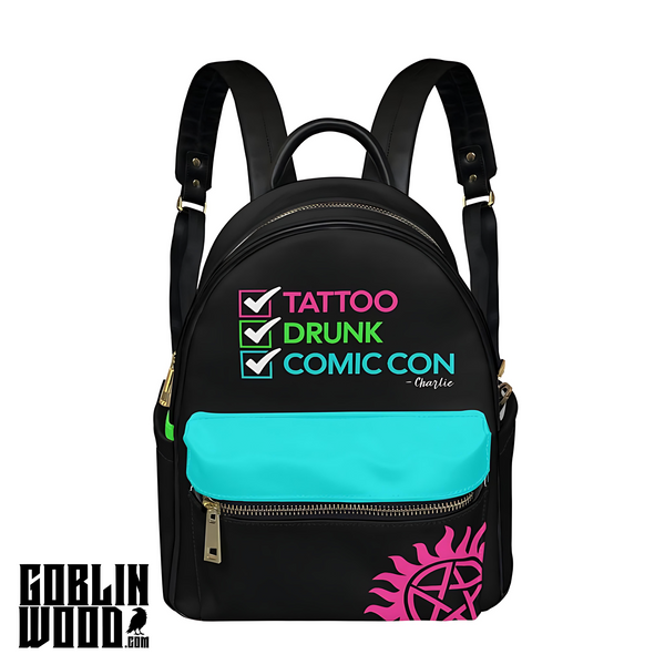 Charlie (Blue) - Mini Backpack - Supernatural Inspired - Goblin Wood Exclusive