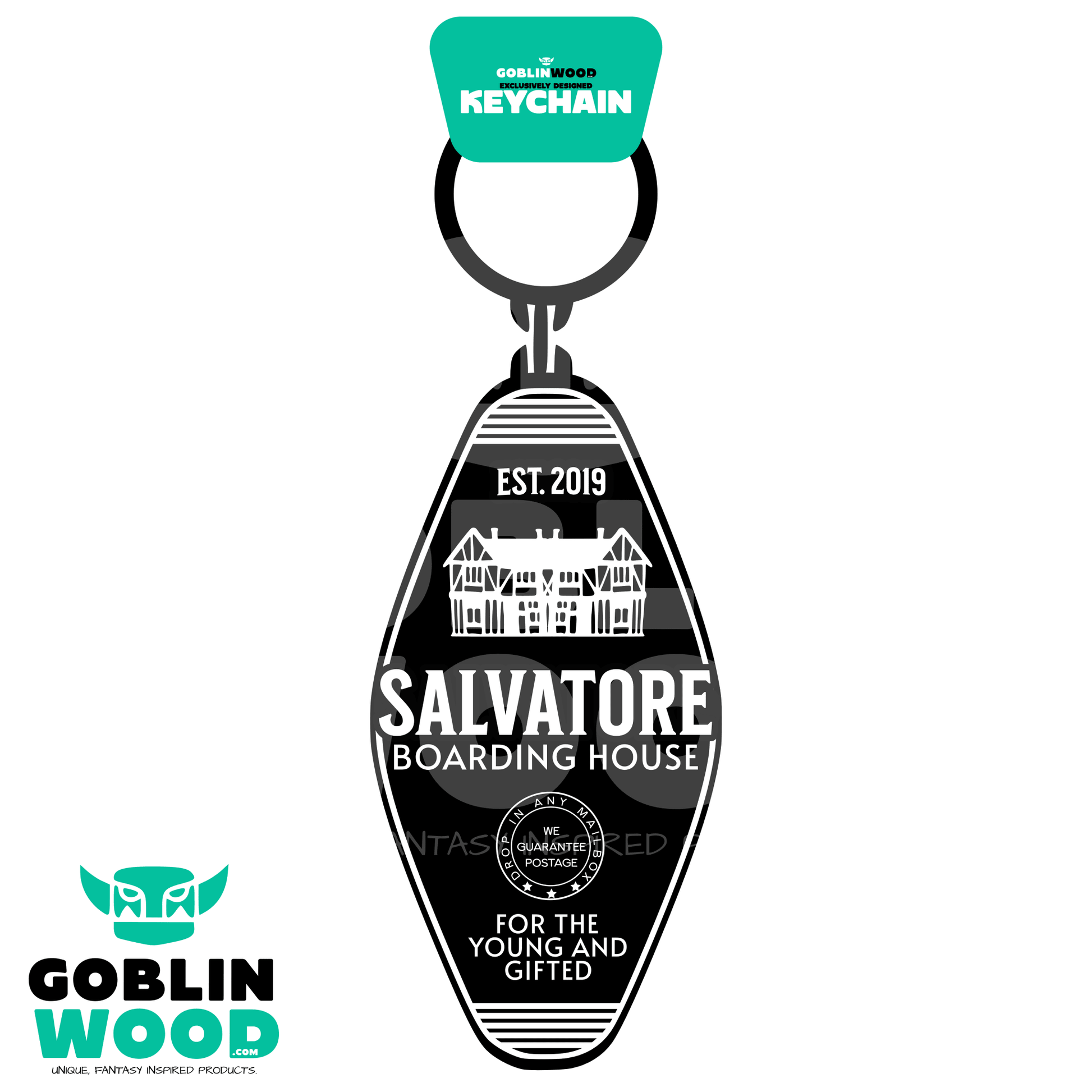 Boarding House Key Fob - Acrylic Keychain -  - Goblin Wood Exclusive - Goblin Wood
