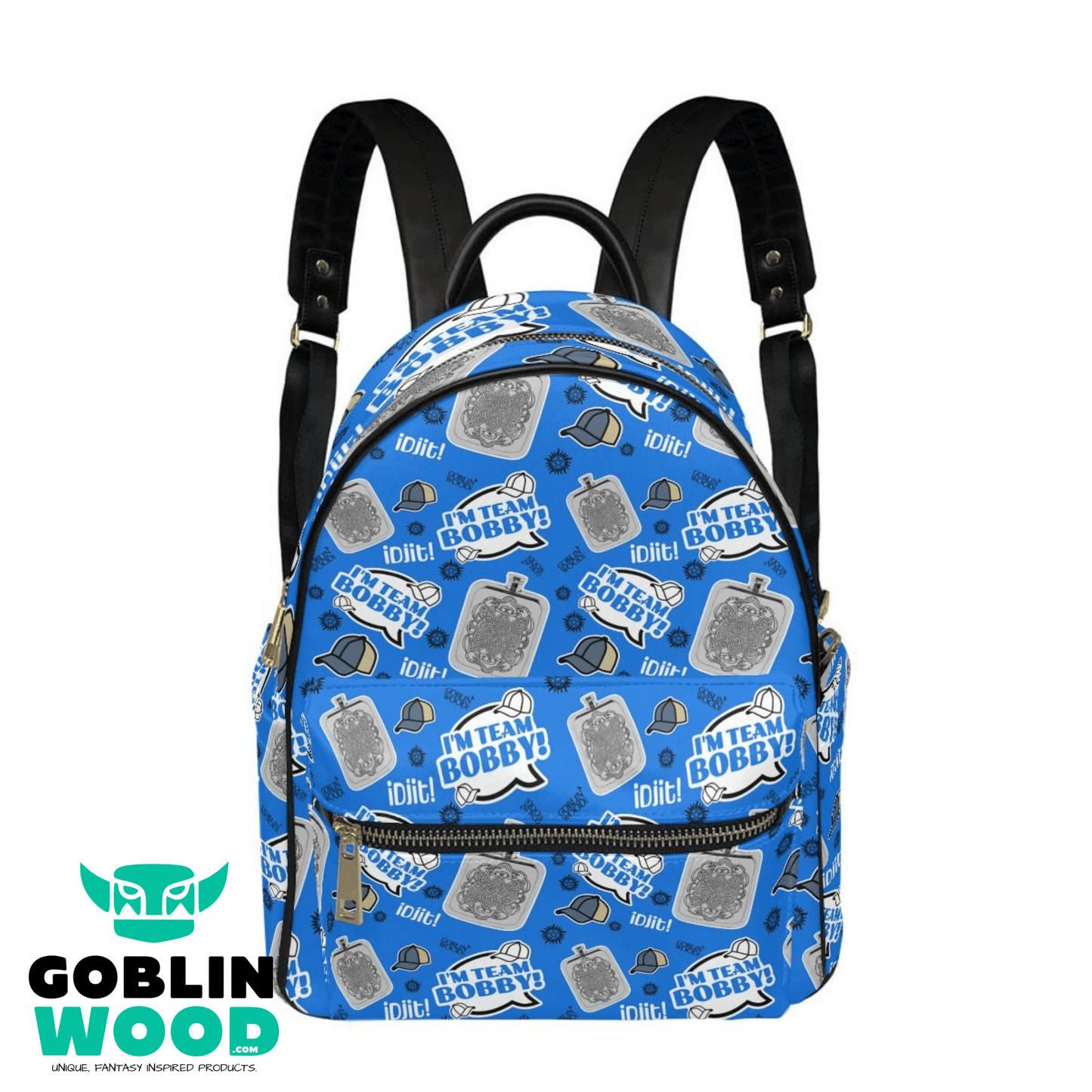Bobby - AOP Print Mini Backpack - Supernatural Inspired - Goblin Wood Exclusive - Goblin Wood