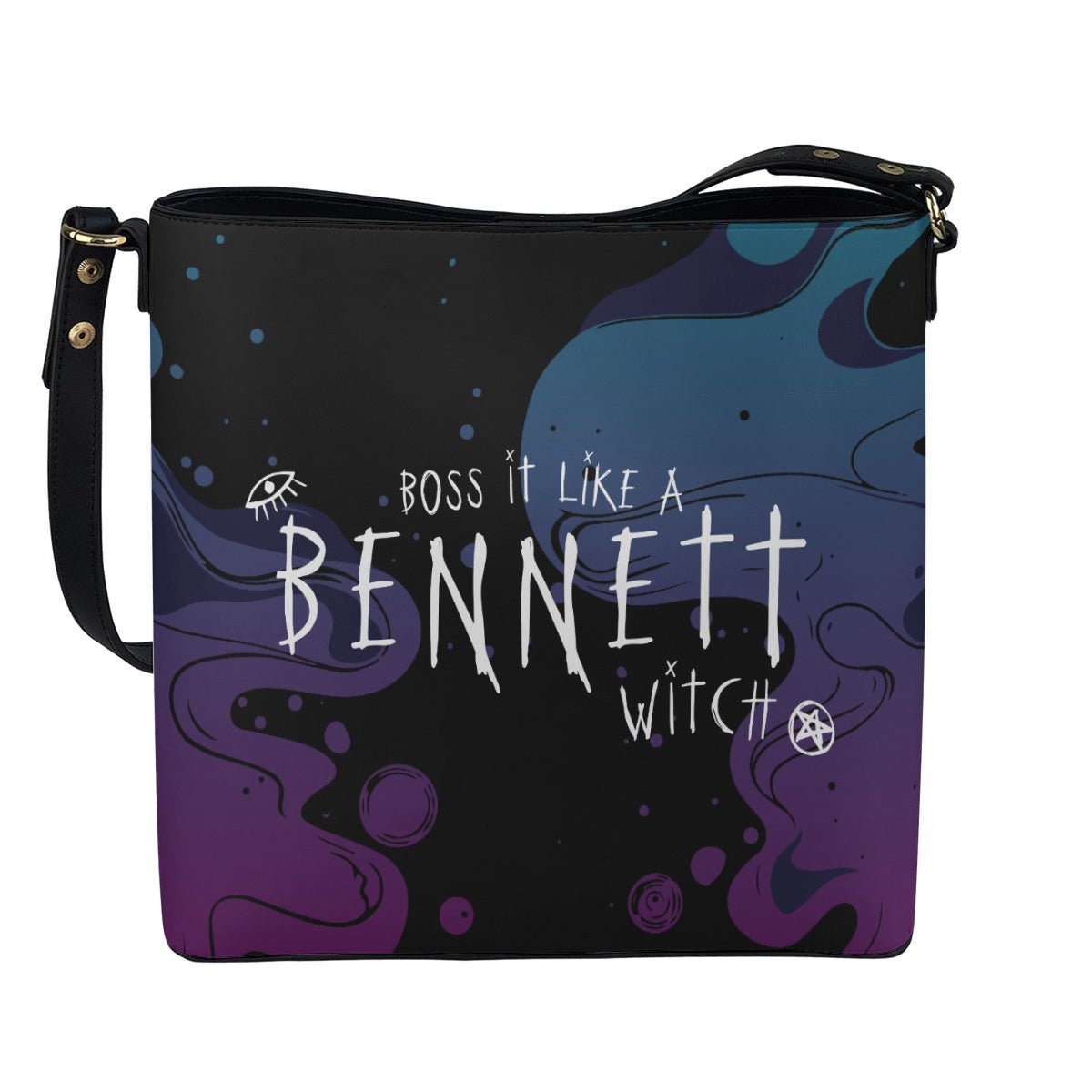 Bonnie - Black Cross Body Bucket Bag -  - Goblin Wood Exclusive - Goblin Wood