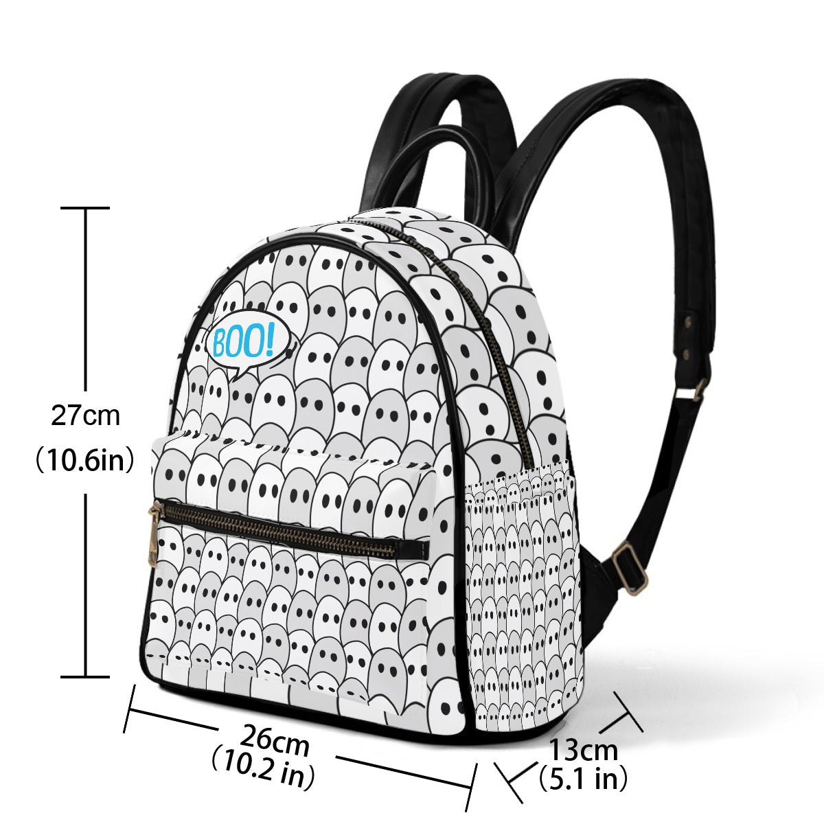 Boo! - AOP PU Mini Backpack - Sumthin Wicked Original - Goblin Wood