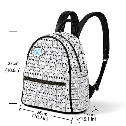 Boo! - AOP PU Mini Backpack - Sumthin Wicked Original - Goblin Wood
