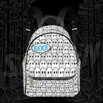 Boo! - AOP PU Mini Backpack - Sumthin Wicked Original - Goblin Wood