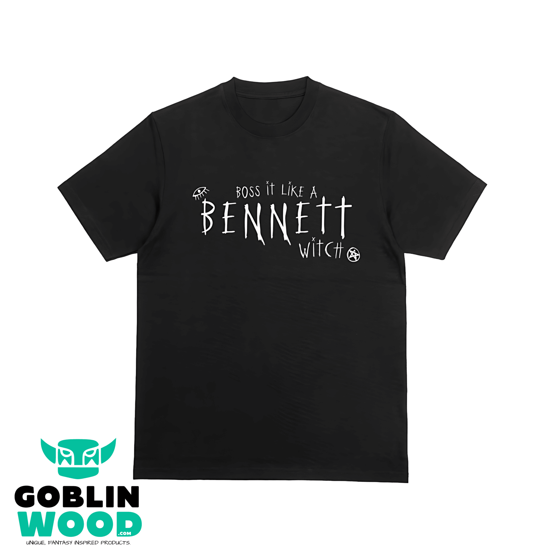 Boss It Like A Bennett Witch - Black Premium T-Shirt -  - Goblin Wood Exclusive - Goblin Wood