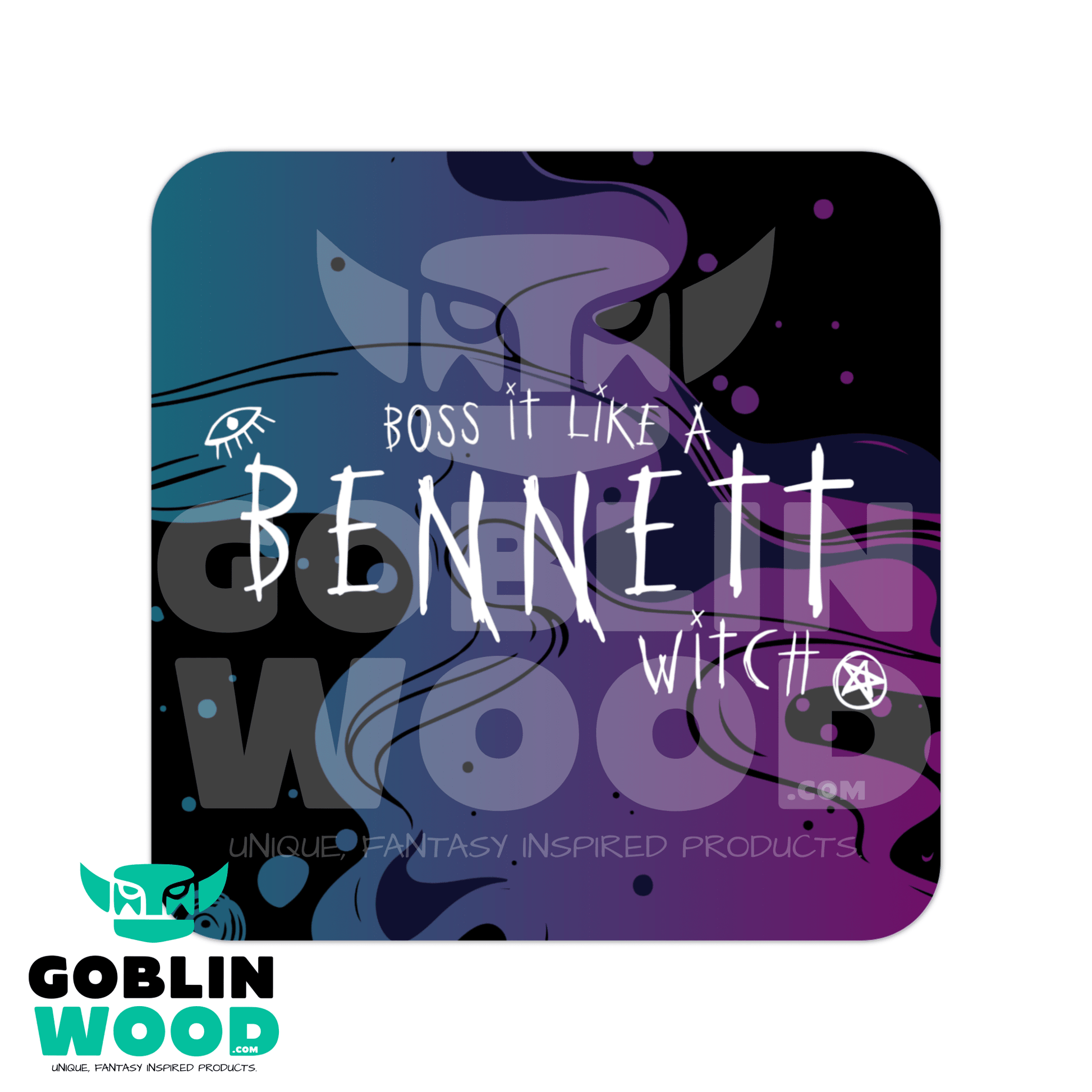 Boss It Like A Bennett Witch - Drinks Coaster - TVD Inspired - Goblin Wood Exclusive - Goblin Wood