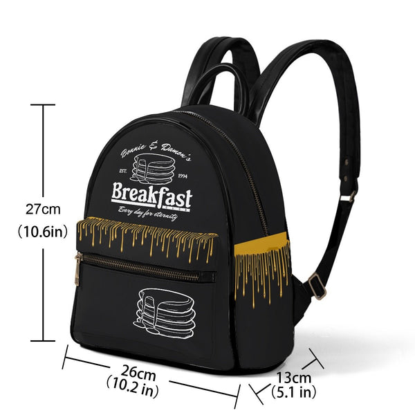 Breakfast Club - Black Print Mini Backpack - TVD Inspired - Goblin Wood Exclusive - Goblin Wood