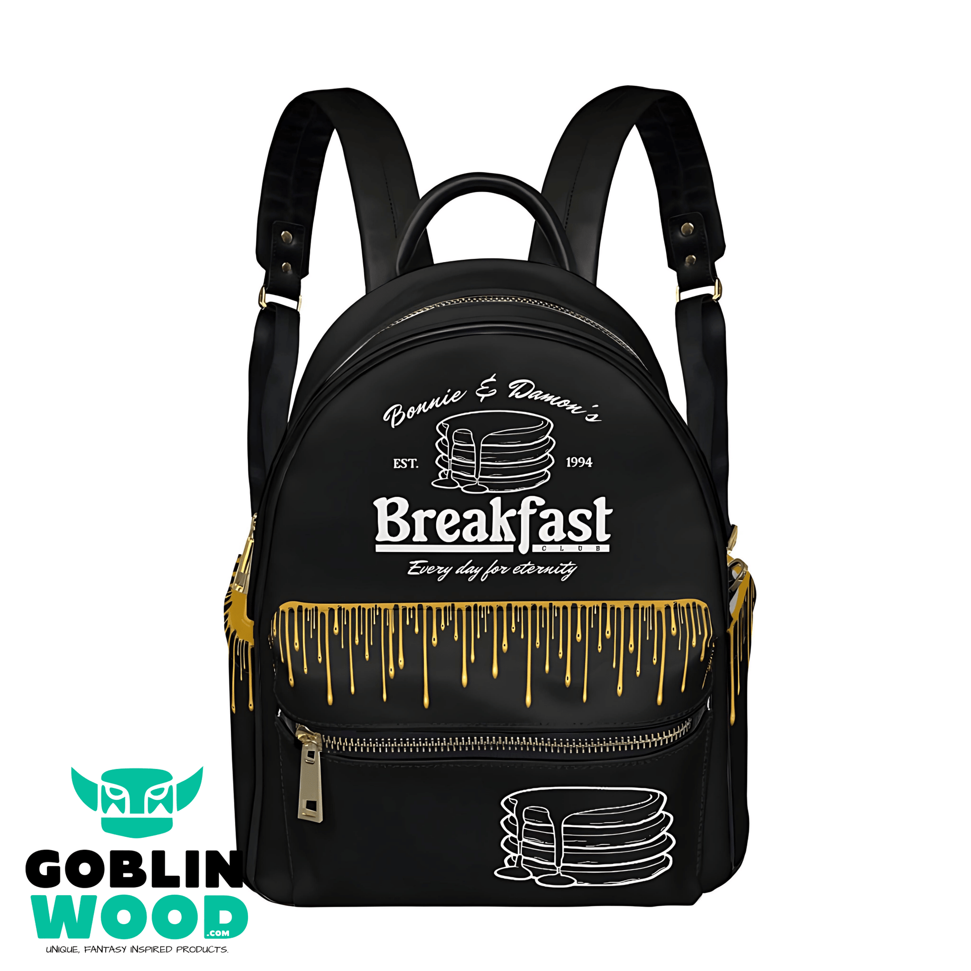 Breakfast Club - Black Print Mini Backpack - TVD Inspired - Goblin Wood Exclusive - Goblin Wood