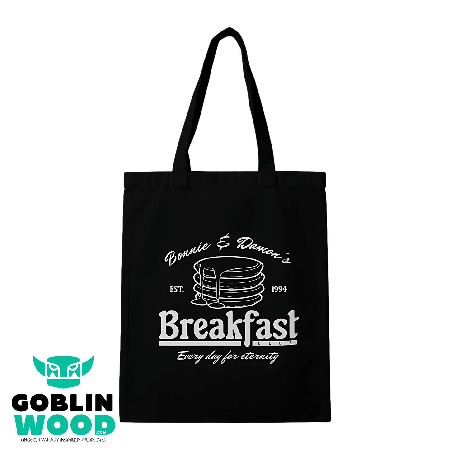 Breakfast Club - Black Tote Bag -  - Goblin Wood Exclusive - Goblin Wood