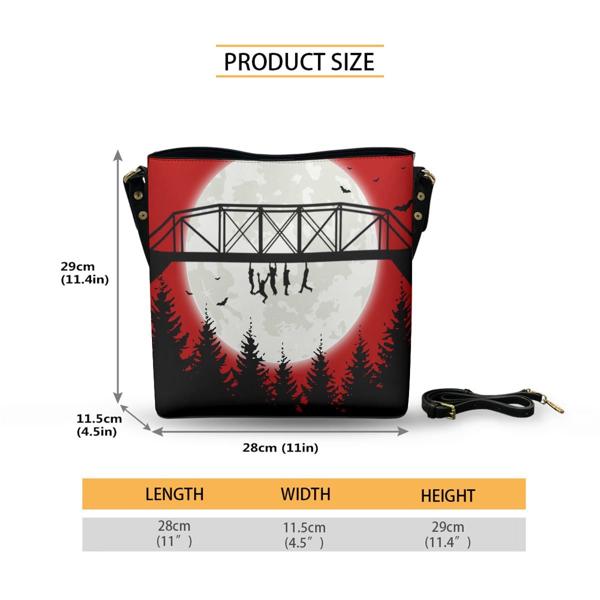 Bridge - Crossbody Bucket Bag - The Lost Boys Inspired - Goblin Wood Exclusive - Goblin Wood