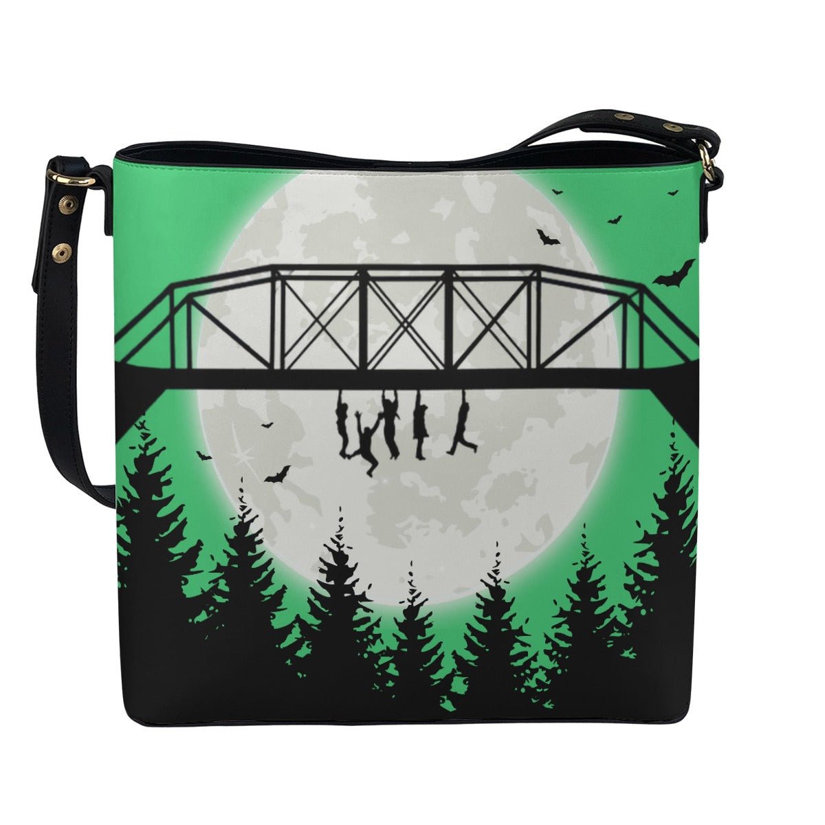 Bridge (Green) - Crossbody Bucket Bag - The Lost Boys Inspired - Goblin Wood Exclusive - Goblin Wood