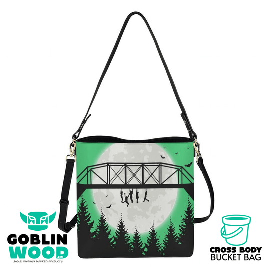 Bridge (Green) - Crossbody Bucket Bag - The Lost Boys Inspired - Goblin Wood Exclusive - Goblin Wood