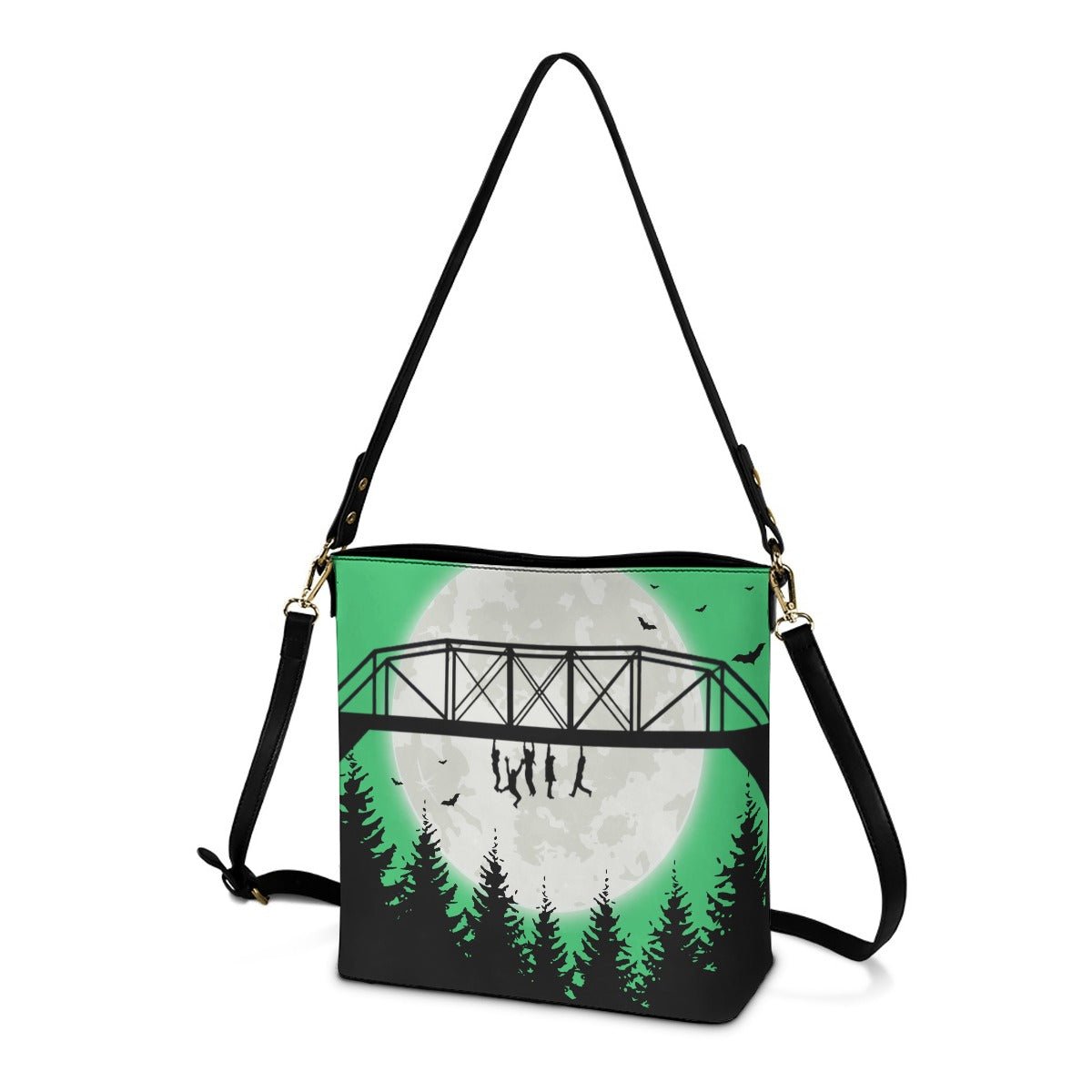 Bridge (Green) - Crossbody Bucket Bag - The Lost Boys Inspired - Goblin Wood Exclusive - Goblin Wood