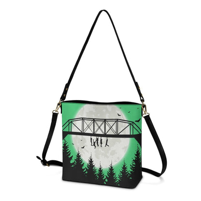 Bridge (Green) - Crossbody Bucket Bag - The Lost Boys Inspired - Goblin Wood Exclusive - Goblin Wood