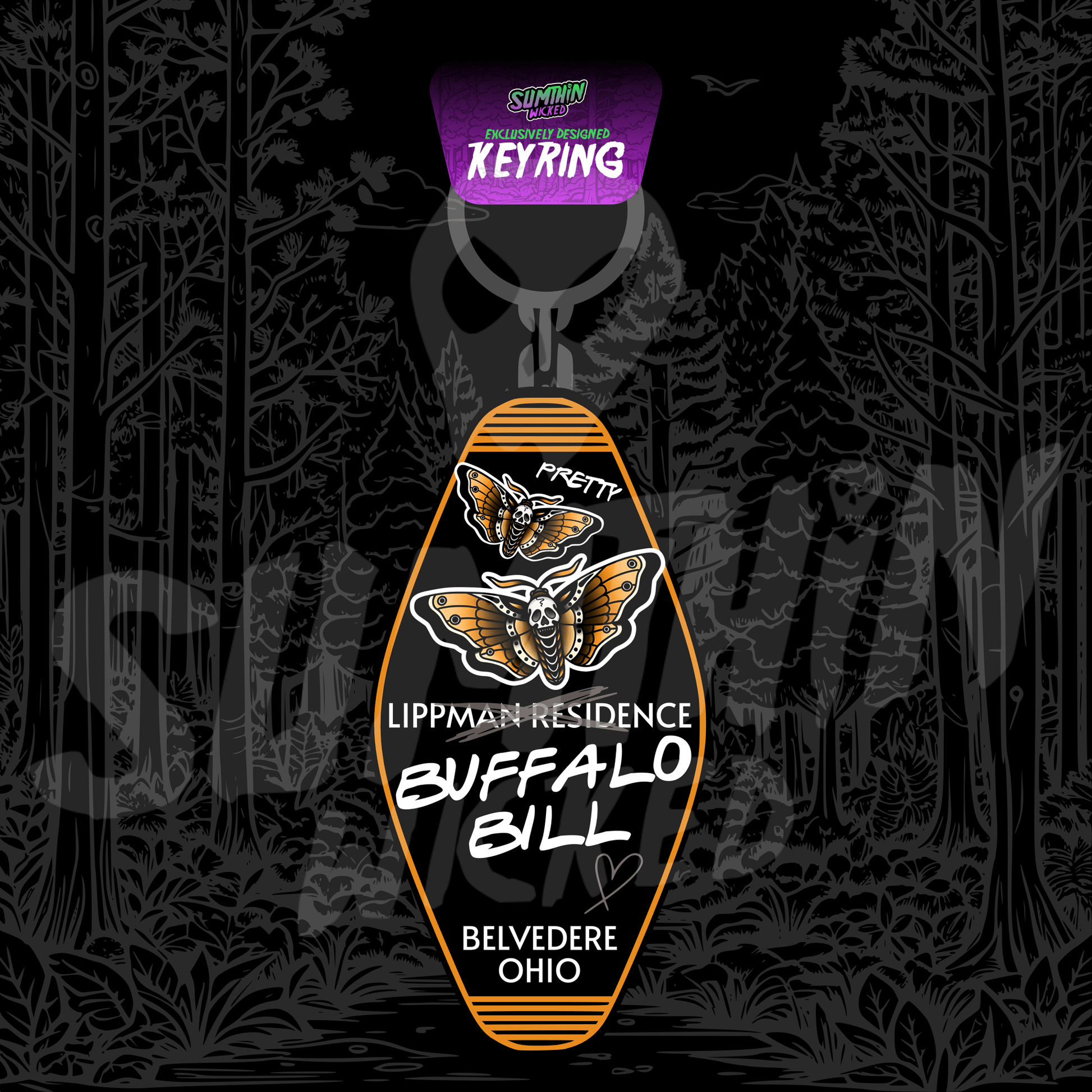 Buffalo Bill's Residence - Acrylic Key Fob Keychain - The Silence Of The Lambs Inspired - Sumthin Wicked Exclusive - Goblin Wood