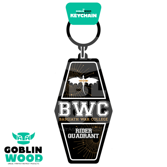 BWC - Acrylic Keychain - Fourth Wing Inspired - Goblin Wood Exclusive - Goblin Wood