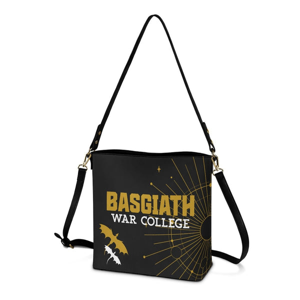 BWC - Black Cross Body Bucket Bag - Fourth Wing Inspired - Goblin Wood Exclusive - Goblin Wood