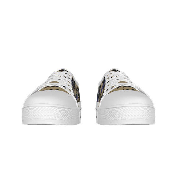 Castiel - Sand AOP Canvas Lo - Top Shoe - Supernatural Inspired - Goblin Wood Exclusive - Goblin Wood