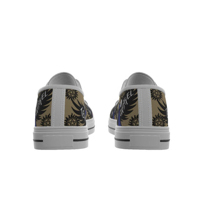 Castiel - Sand AOP Canvas Lo - Top Shoe - Supernatural Inspired - Goblin Wood Exclusive - Goblin Wood