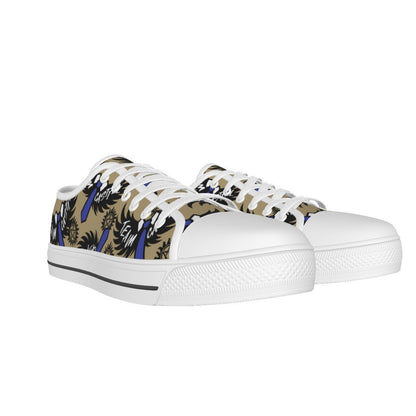 Castiel - Sand AOP Canvas Lo - Top Shoe - Supernatural Inspired - Goblin Wood Exclusive - Goblin Wood