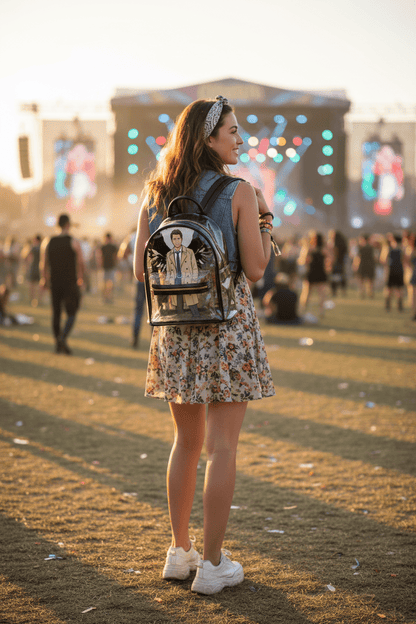 Castiel - Transparent Festival Backpack - Supernatural Inspired - Goblin Wood Exclusive - Goblin Wood