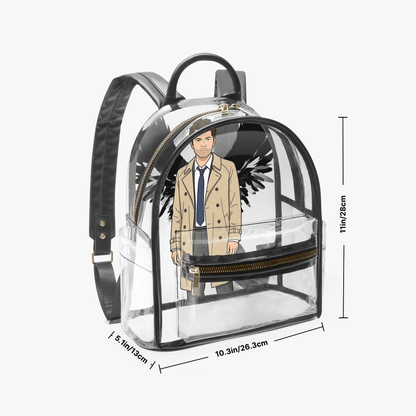 Castiel - Transparent Festival Backpack - Supernatural Inspired - Goblin Wood Exclusive - Goblin Wood