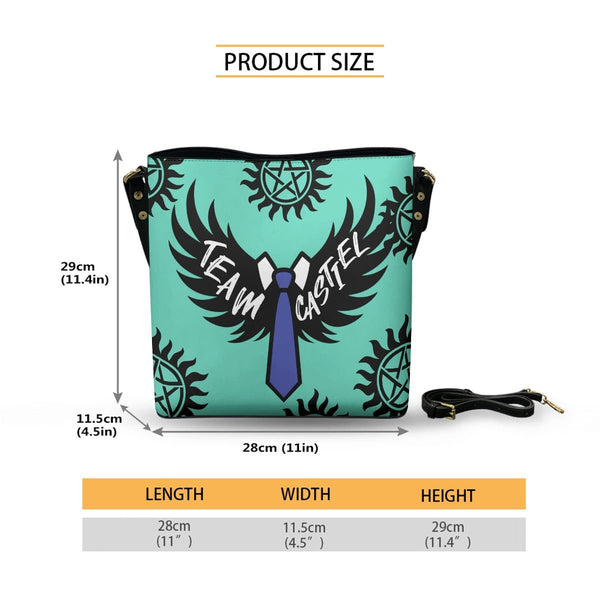 Castiel (Wings) - Cross Body Bucket Bag - Supernatural Inspired - Goblin Wood Exclusive - Goblin Wood