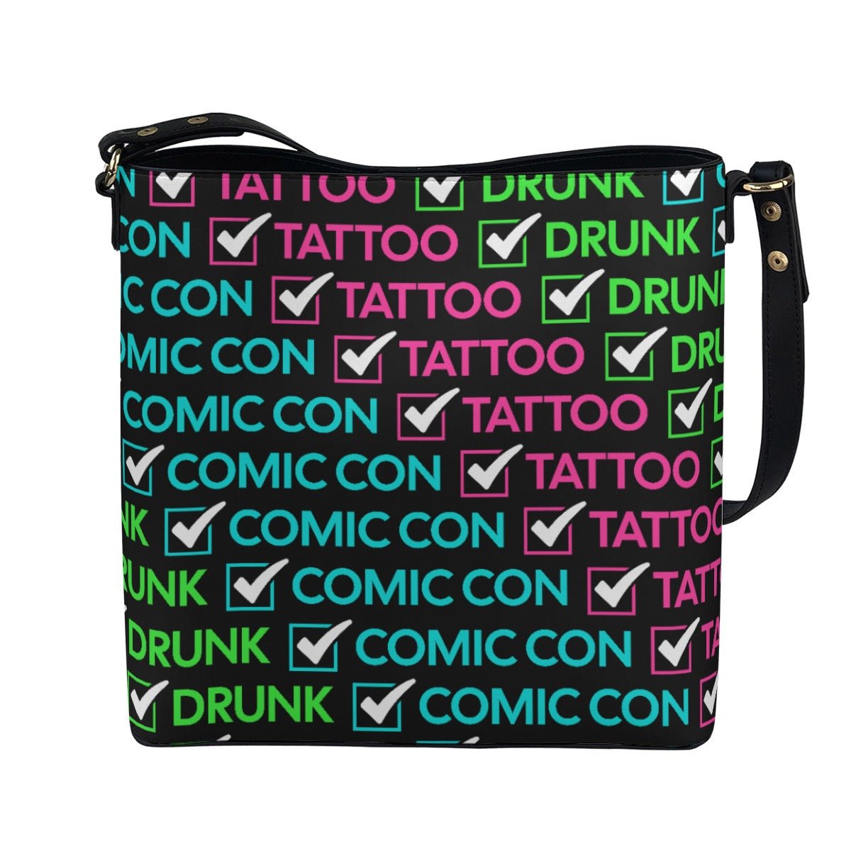 Charlie - AOP Cross Body Bucket Bag - Supernatural Inspired - Goblin Wood Exclusive - Goblin Wood