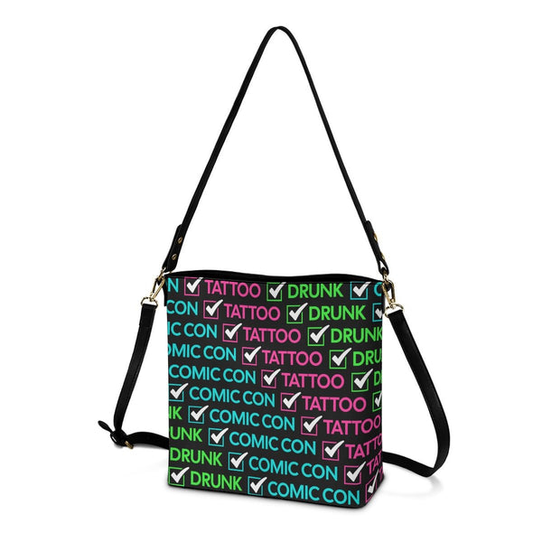 Charlie - AOP Cross Body Bucket Bag - Supernatural Inspired - Goblin Wood Exclusive - Goblin Wood