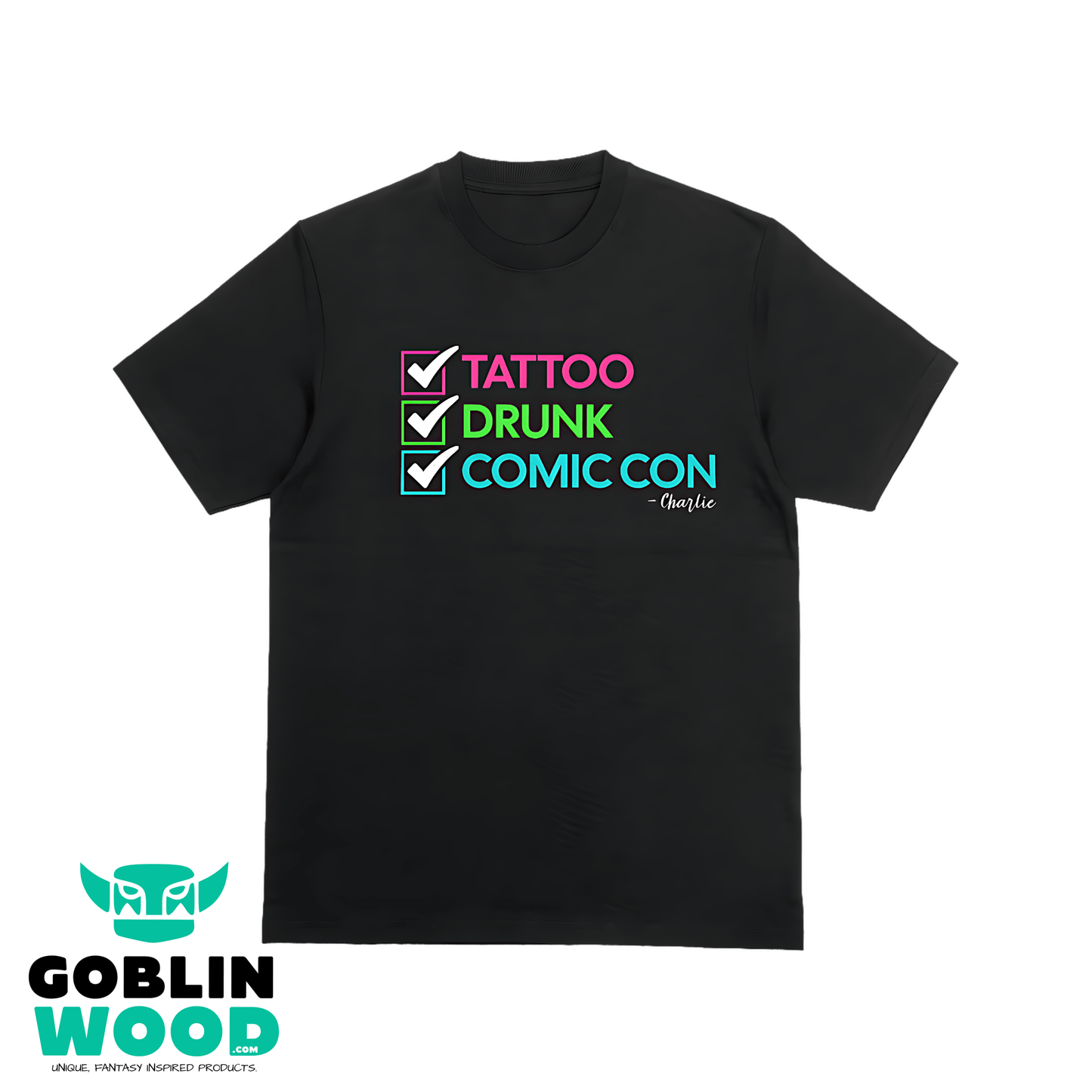 Charlie - Black Premium T-Shirt - Supernatural Inspired - Goblin Wood Exclusive - Goblin Wood