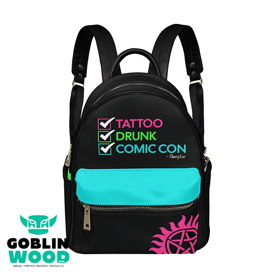 Charlie (Blue) - Mini Backpack - Supernatural Inspired - Goblin Wood Exclusive - Goblin Wood