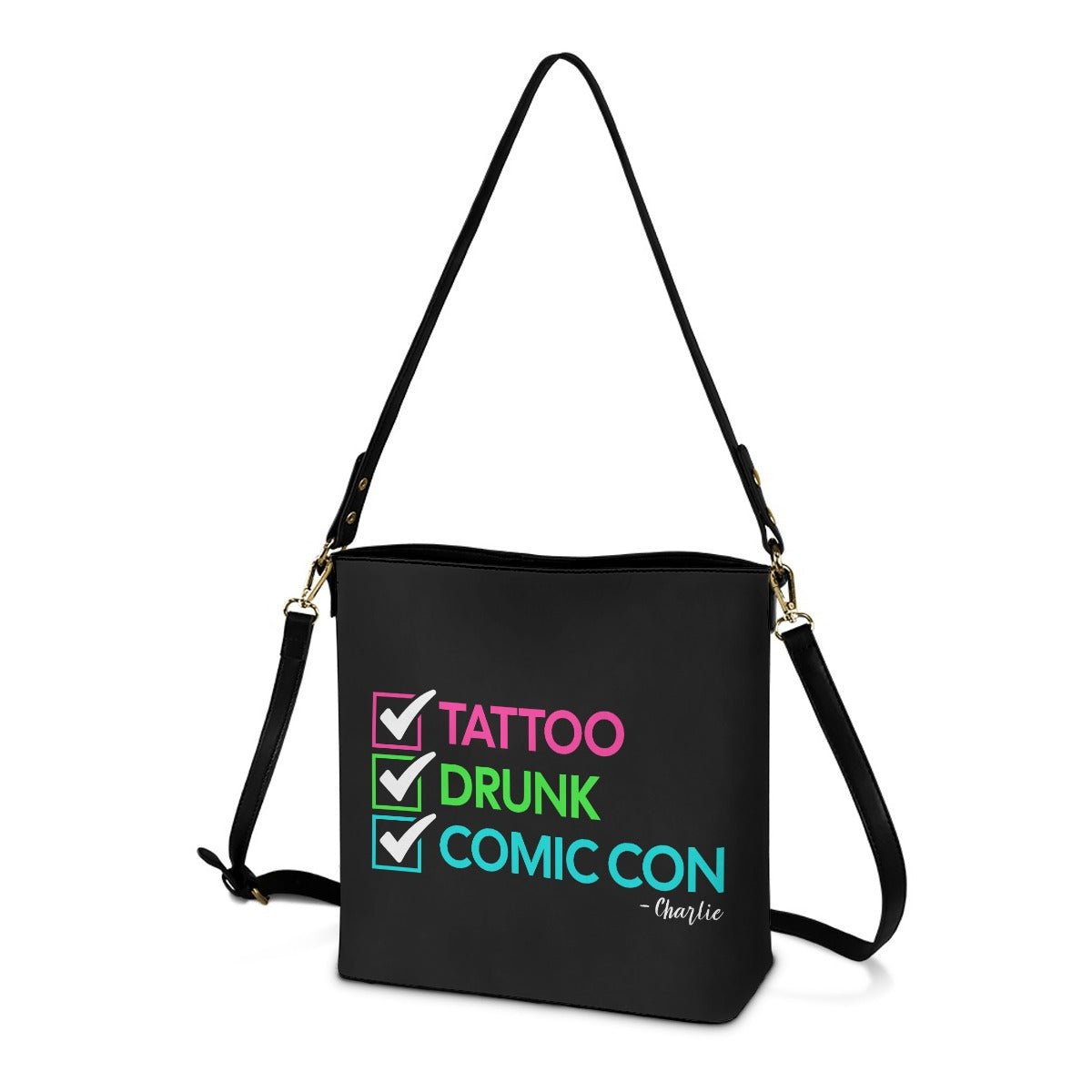Charlie - Cross Body Bucket Bag - Supernatural Inspired - Goblin Wood Exclusive - Goblin Wood