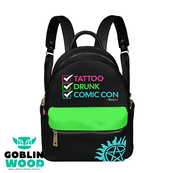 Charlie (Green) - Mini Backpack - Supernatural Inspired - Goblin Wood Exclusive - Goblin Wood