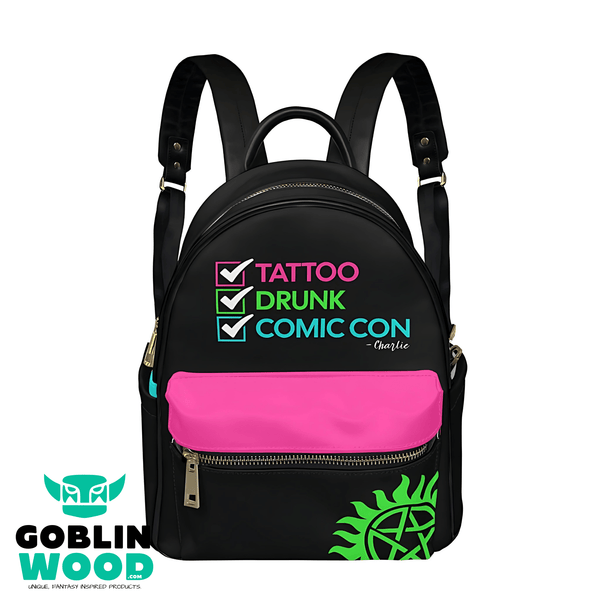 Charlie (Pink) - Mini Backpack - Supernatural Inspired - Goblin Wood Exclusive - Goblin Wood