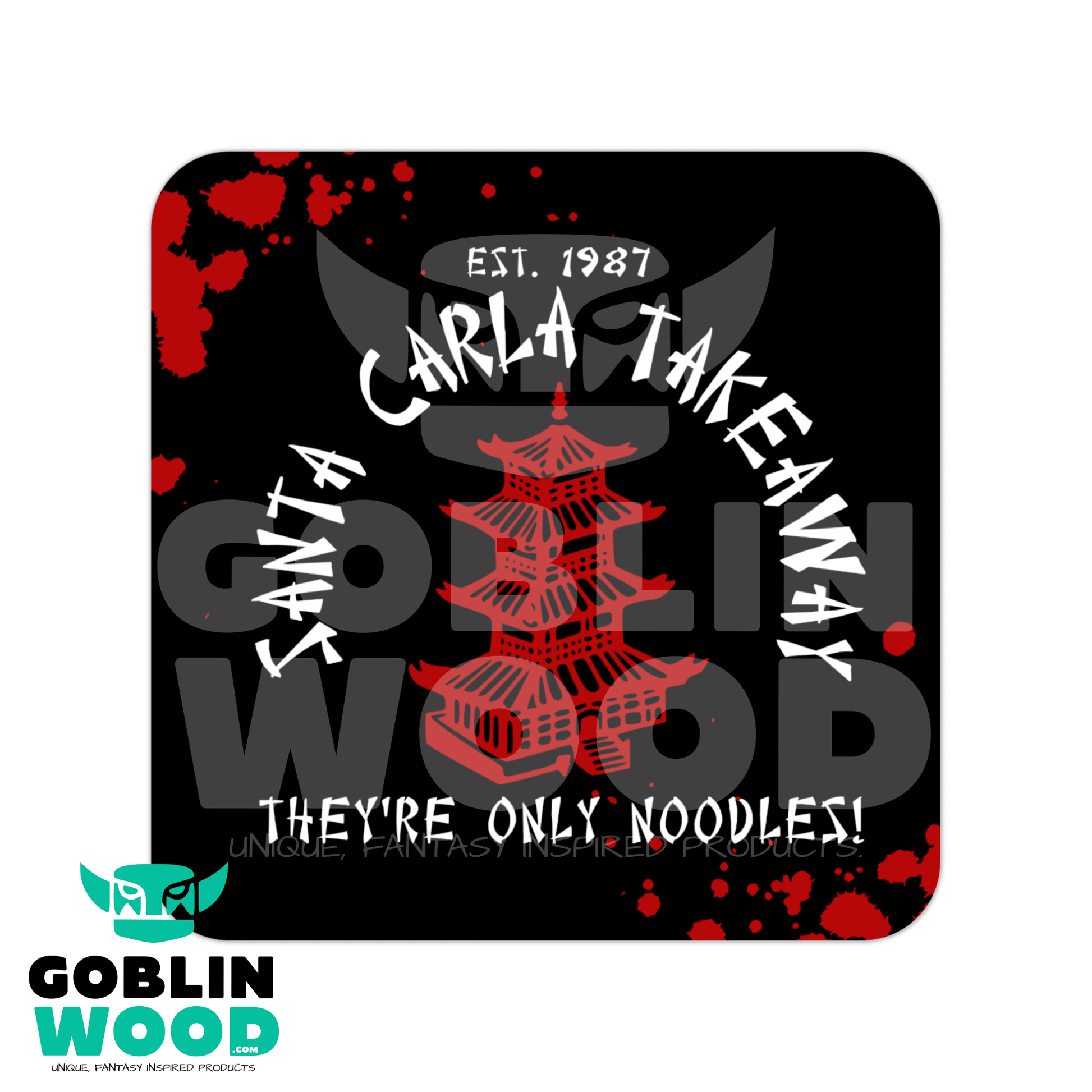 Chow Mein! - Drinks Coaster - The Lost Boys inspired - Goblin Wood Exclusive - Goblin Wood