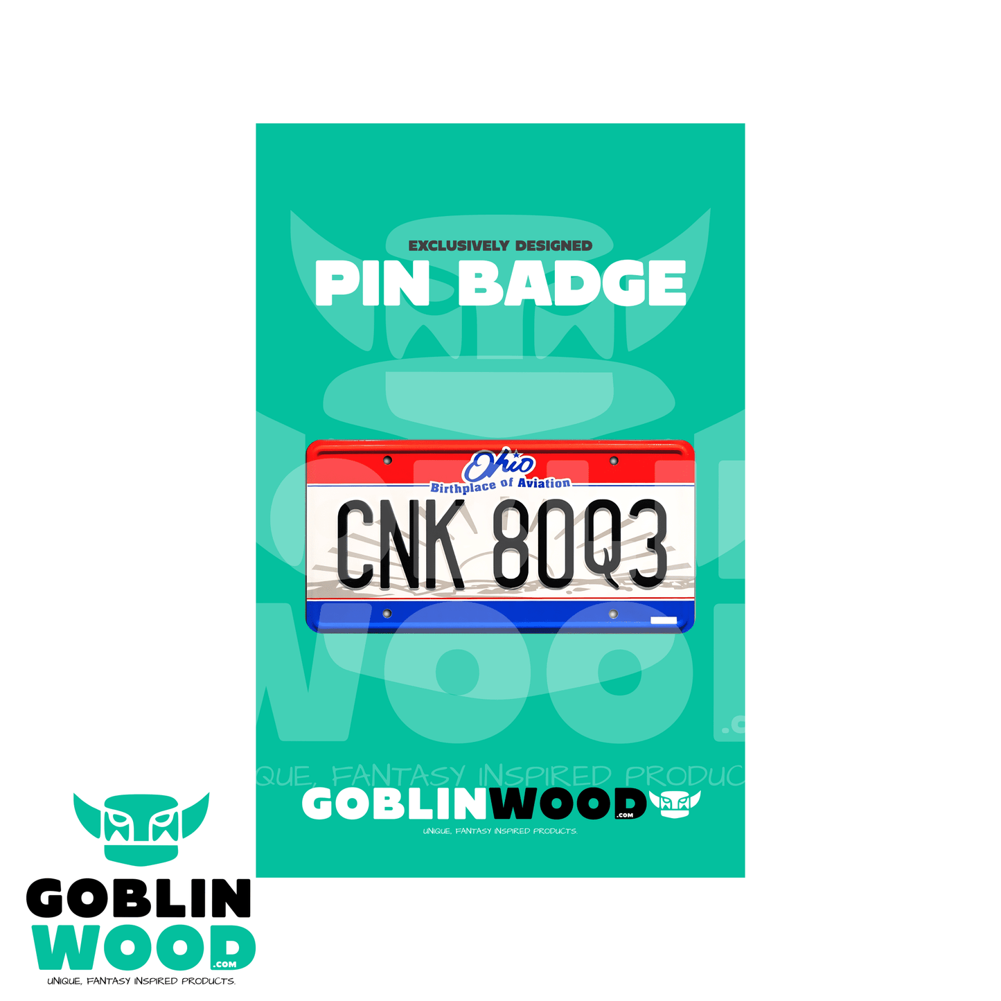 CNK 80Q3 - Acrylic Pin Badge - Supernatural Inspired - Goblin Wood Exclusive - Goblin Wood