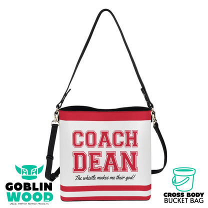 Coach Dean - White Cross Body Bucket Bag - Supernatural Inspired - Goblin Wood Exclusive - Goblin Wood