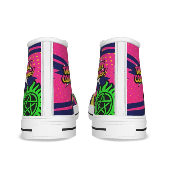 Comicon - Canvas Hi - Top Shoe - Supernatural Inspired - Goblin Wood Exclusive - Goblin Wood