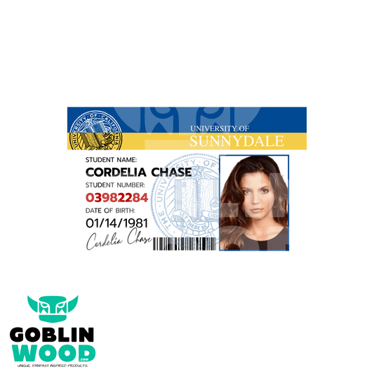 Cordelia - ID Badge - Buffy Inspired - Goblin Wood Exclusive - Goblin Wood