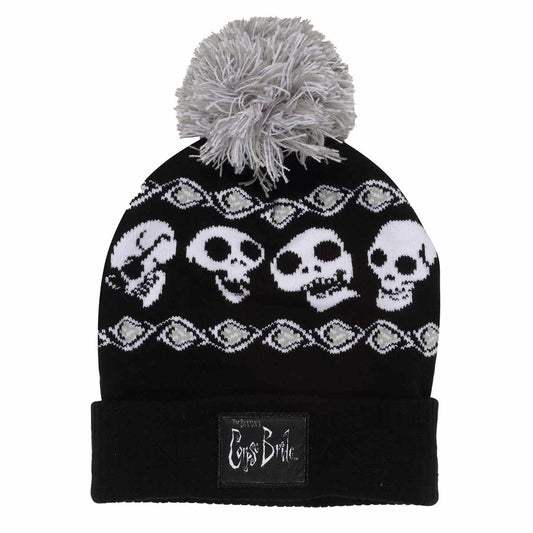 Corpse Brine Skeleton Band Bobble Beanie - Goblin Wood