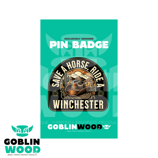 Cowboy Ride - Acrylic Pin Badge - Supernatural Inspired - Goblin Wood Exclusive - Goblin Wood