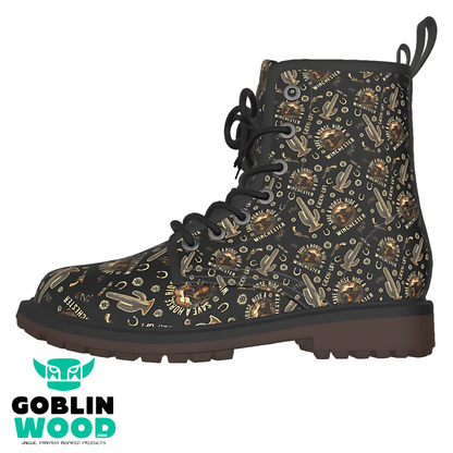 Cowboy Ride AOP Short Boot - Supernatural Inspired - Goblin Wood Exclusive - Goblin Wood