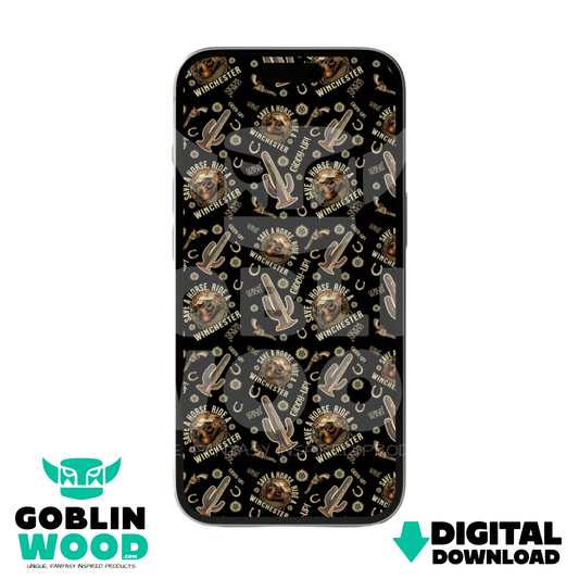 Cowboy Ride - Supernatural Inspired Digital Screen Background - Goblin Wood Exclusive - Goblin Wood