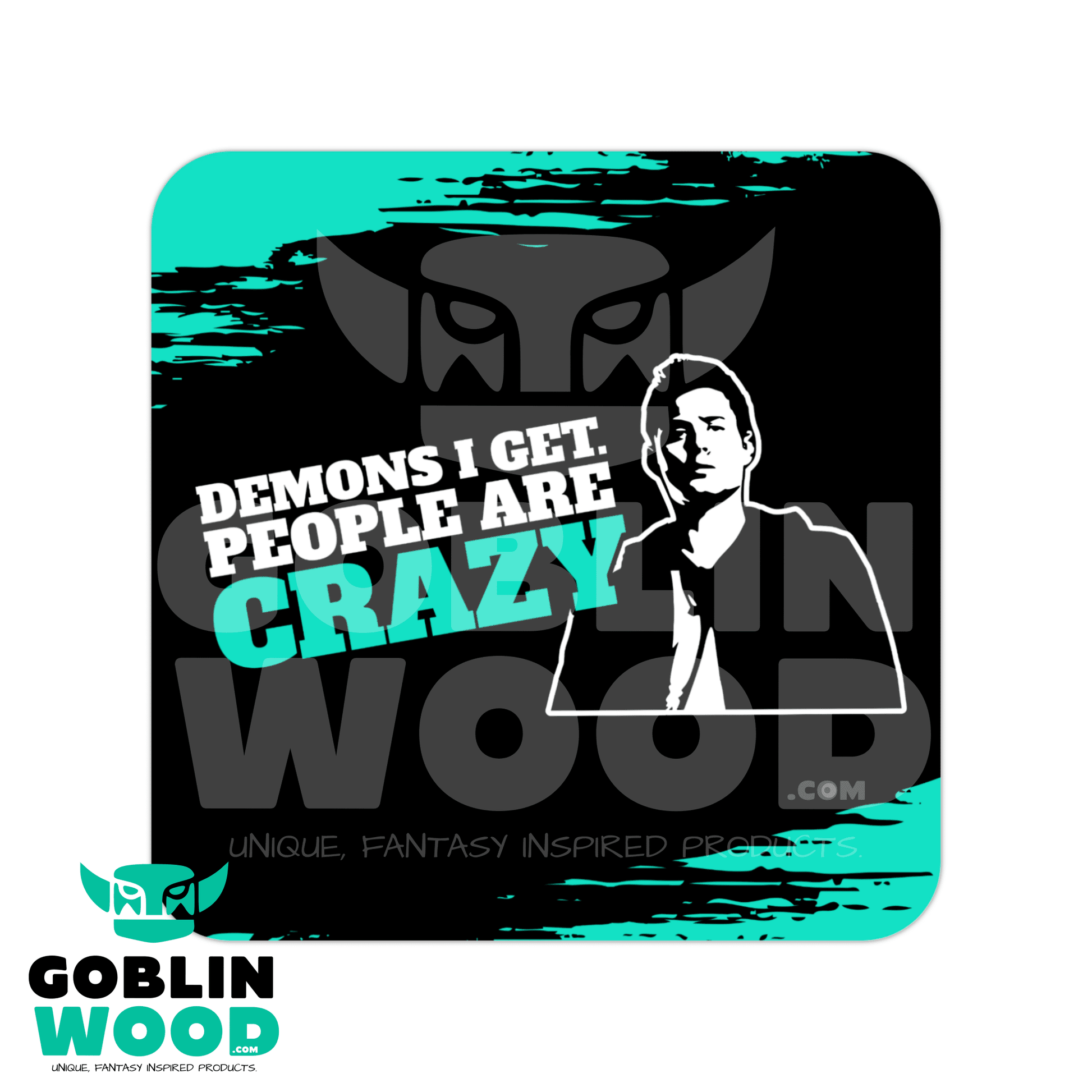 Crazy - Drinks Coaster - Supernatural Inspired - Goblin Wood Exclusive - Goblin Wood