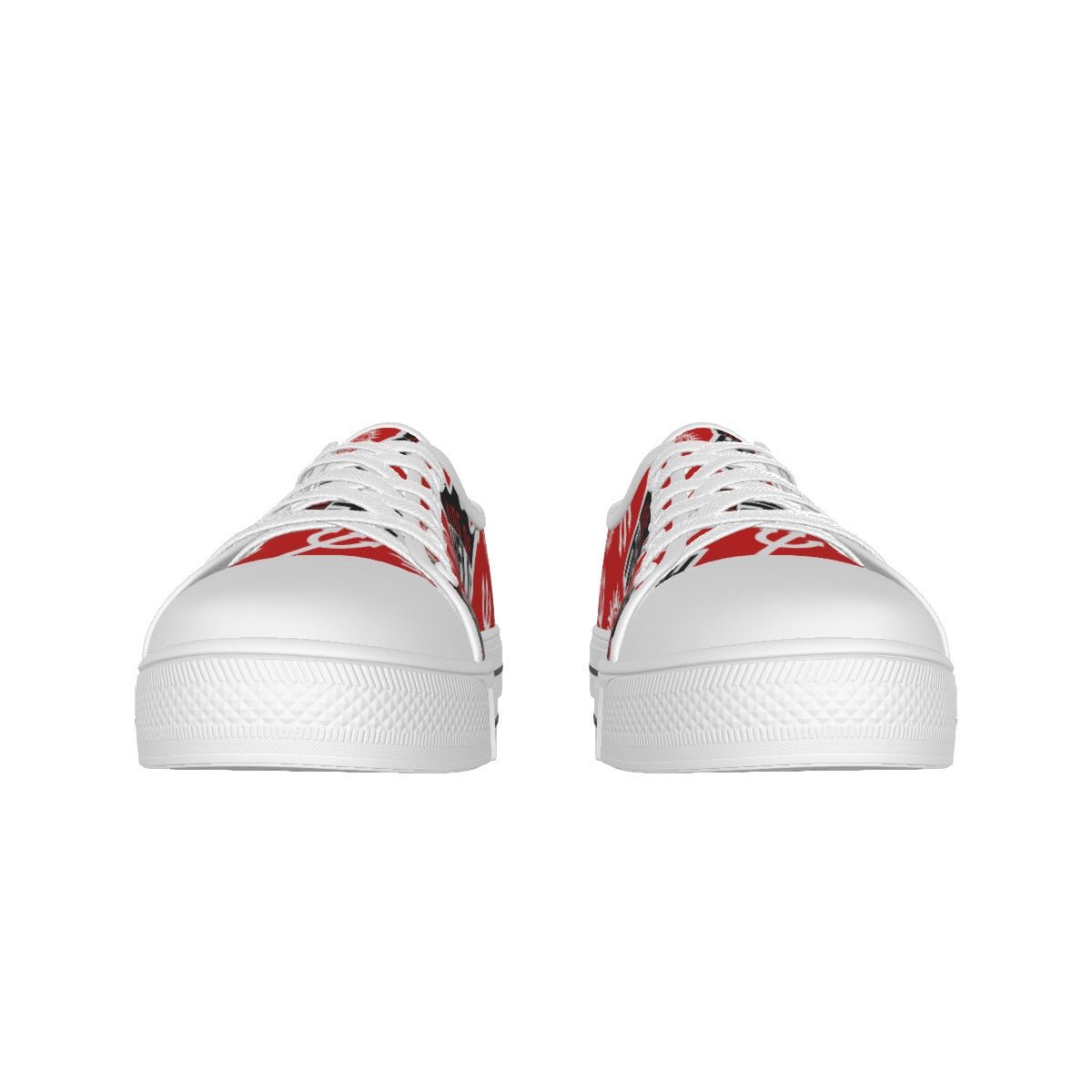 Crowley - Red AOP Canvas Lo - Top Shoe - Supernatural Inspired - Goblin Wood Exclusive - Goblin Wood