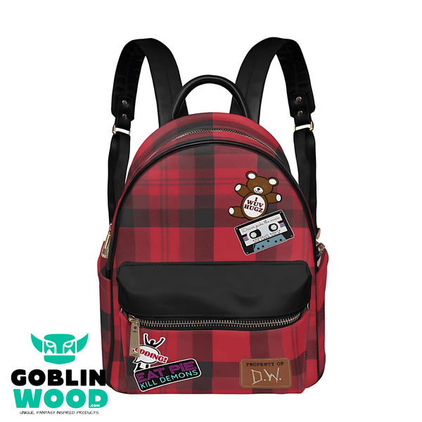 Dean Cosplay - Plaid Mini Backpack - Supernatural Inspired - Goblin Wood Exclusive - Goblin Wood