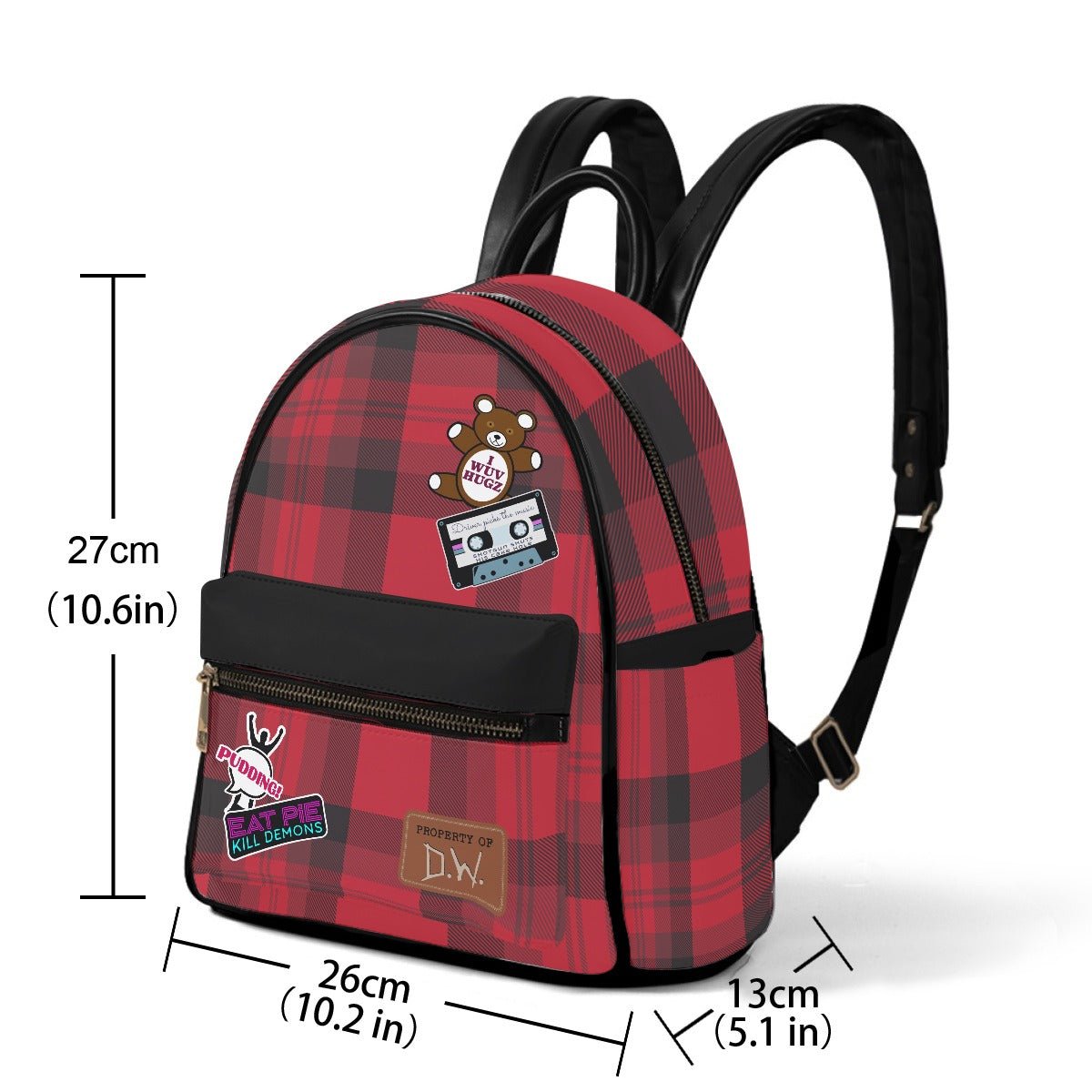 Dean Cosplay - Plaid Mini Backpack - Supernatural Inspired - Goblin Wood Exclusive - Goblin Wood