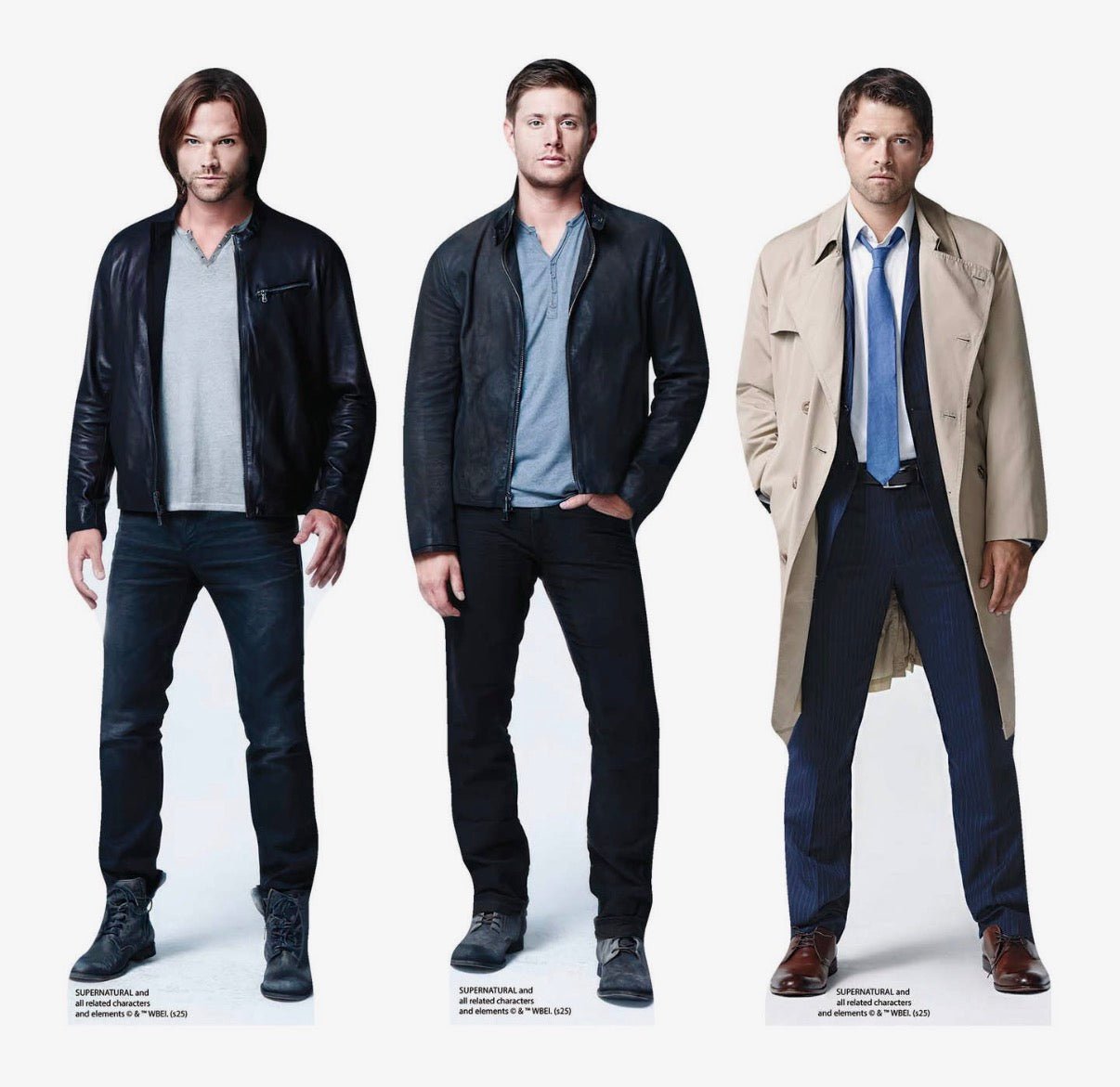 Dean, Sam and Castiel - 1ft carboard cut outs - Goblin Wood