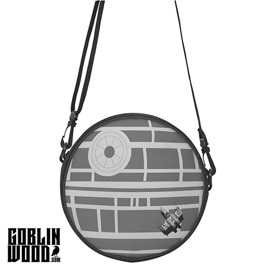 Death Star - Round Satchel Bag - Star Wars Inspired - Goblin Wood Exclusive - Goblin Wood