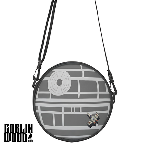 Death Star - Round Satchel Bag - Star Wars Inspired - Goblin Wood Exclusive